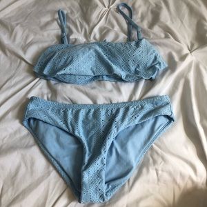 light blue bathing suit